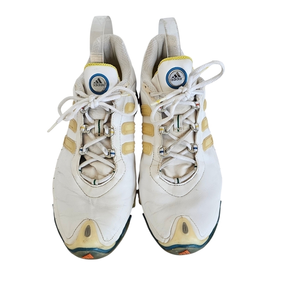 adidas White and Multicolor Athletic Shoes